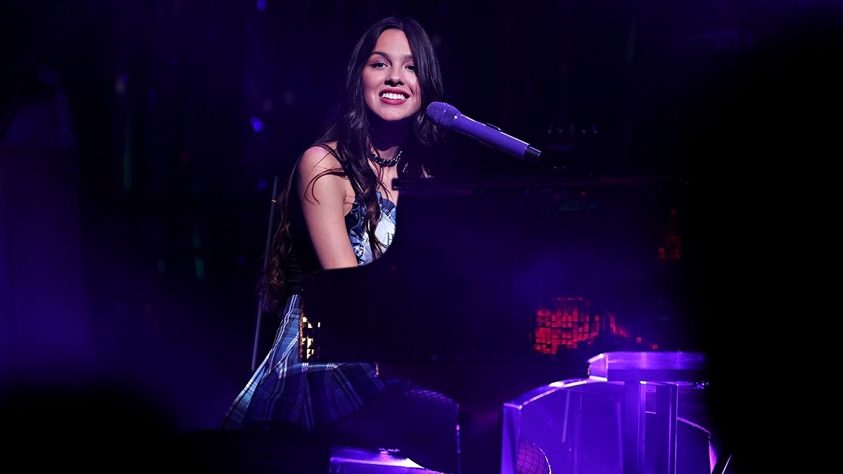 Olivia Rodrigo sits at the piano to deliver a stripped-back version of