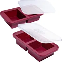 Souper Cubes 2 Cup Silicone Freezer Molds with Lids Souper Cubes 2 Cup Silicone Freezer Molds with Lids