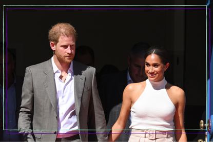 Prince Harry and Meghan Markle holding hands