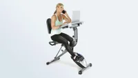 best exercise bikes: Exerpeutic Workfit 1000 Desk Station