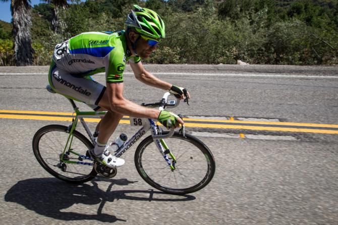 Brian Vandborg (Cannondale) heads to the front.