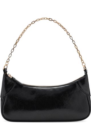 Faux Leather Shoulder Bag