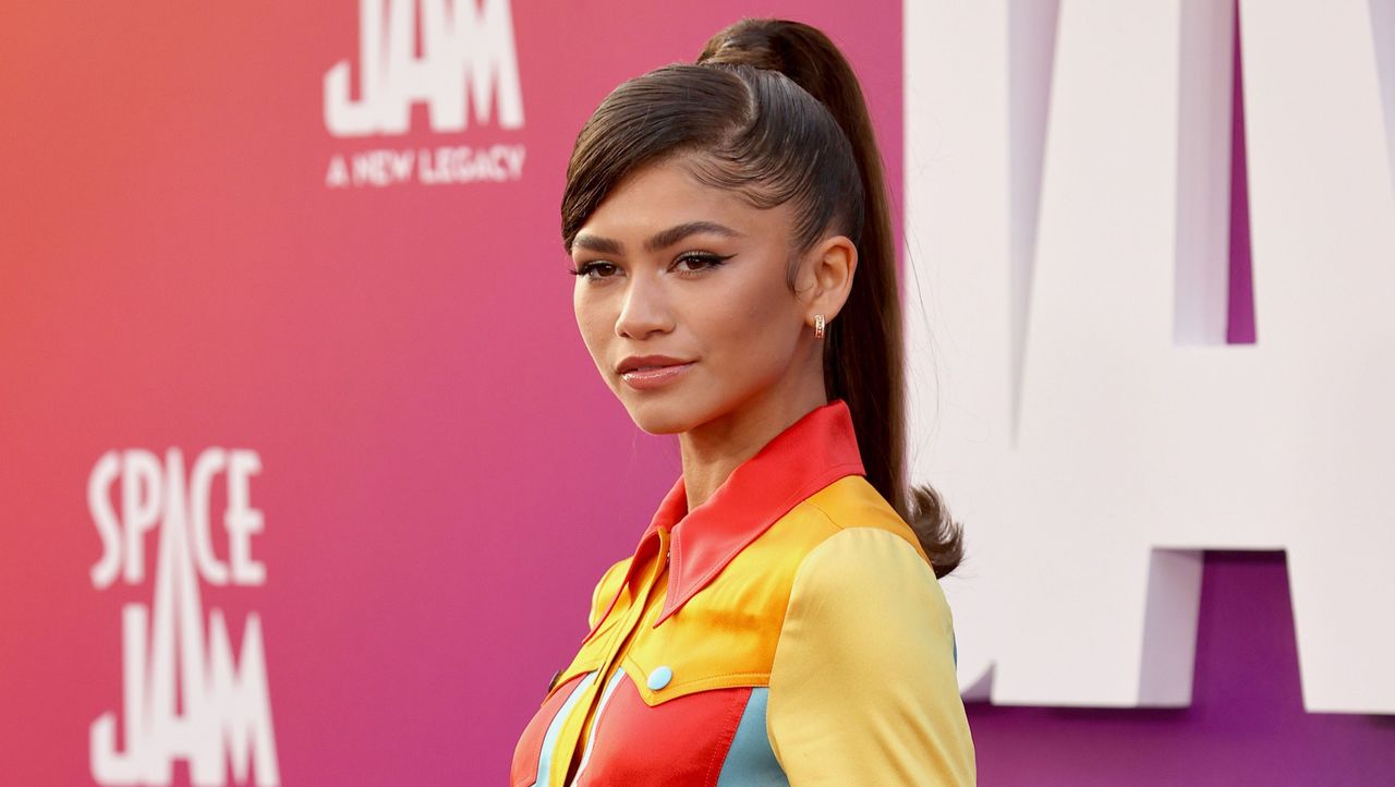 los angeles, california july 12 zendaya attends the premiere of warner bros space jam a new legacy at regal la live on july 12, 2021 in los angeles, california photo by kevin wintergetty images