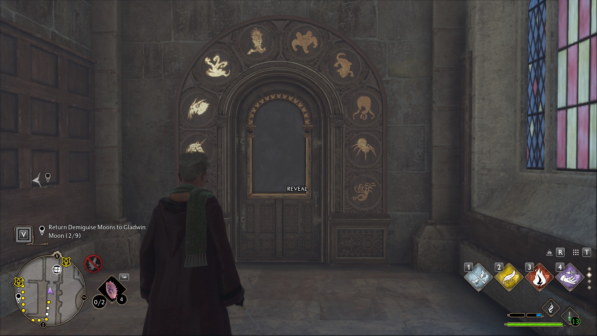 Porte de puzzle Hogwarts Legacy dans le Grand Hall