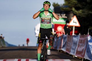 Vuelta Espana 2020 - 75th Edition - 8th stage Logrono - Alto de Moncalvillo 164 km - 28/10/2020 - Primoz Roglic (SLO - Team Jumbo - Visma) - photo Luis Angel Gomez/BettiniPhotoÂ©2020