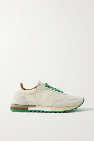 Owen Color-Block Mesh and Suede Sneakers
