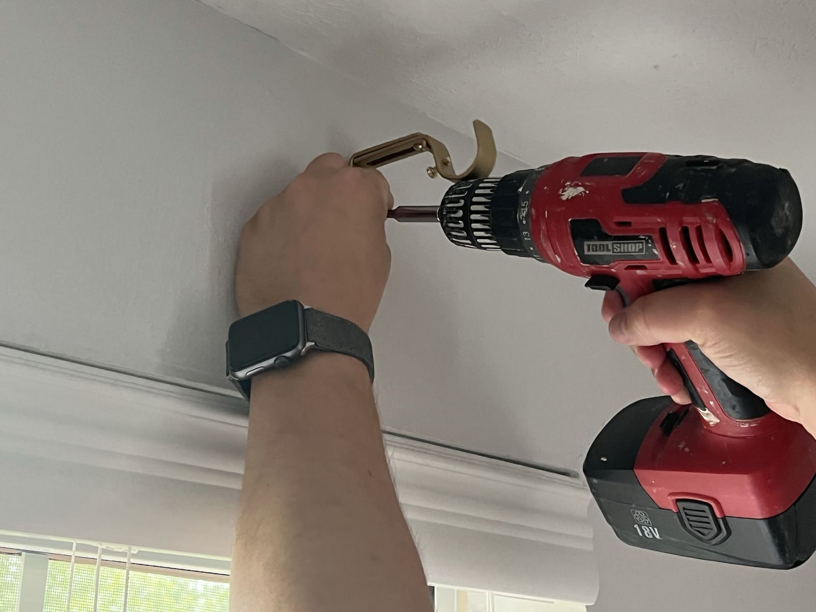 How to hang a curtain rod Real Homes