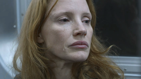 Jessica Chastain crying in Memory