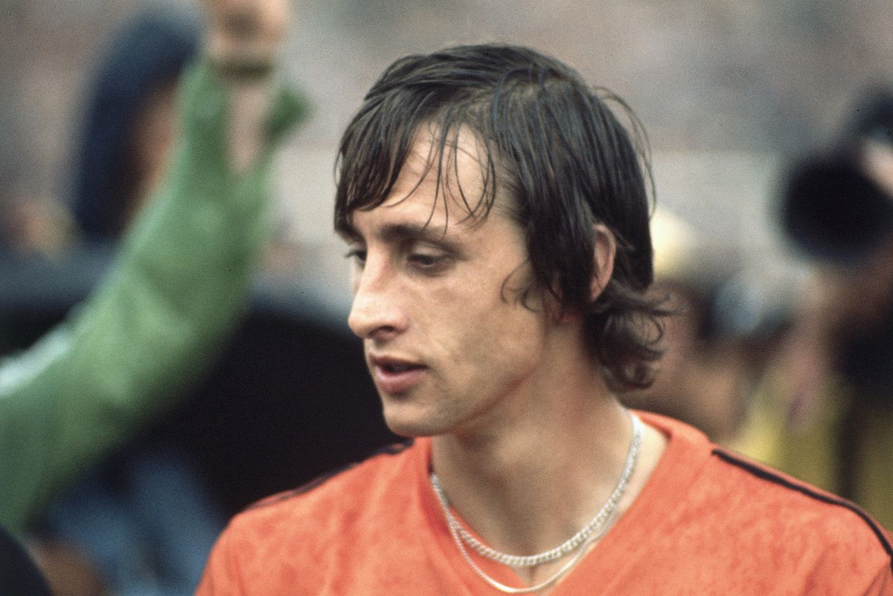 Netherlands captain Johan Cruyff at the 1974 World Cup in West Germany