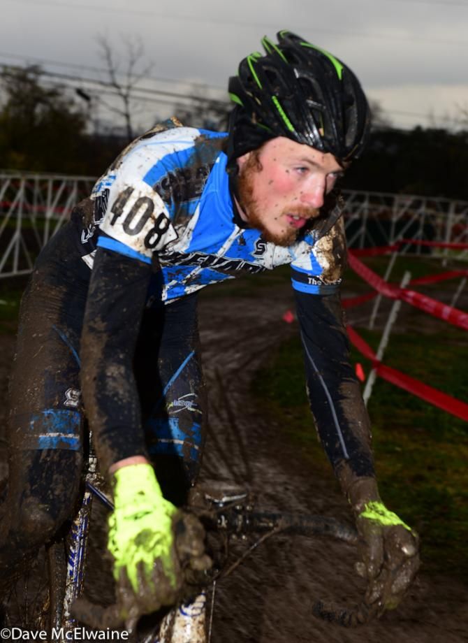 Collegiate racing at the USA Cycling Cyclo-cross National Championships in Austin.