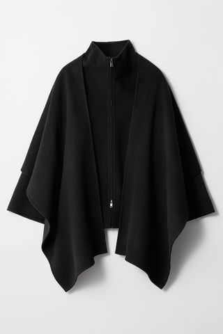 black cape coat