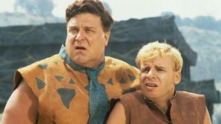 John Goodman and Rick Moranis in The Flintstones