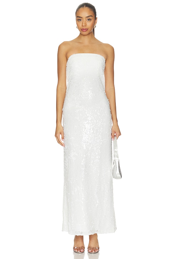 Opalite Strapless Maxi Dress