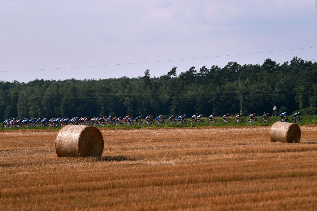 The countryside on stage 2 from stage from Opole to Zabrze