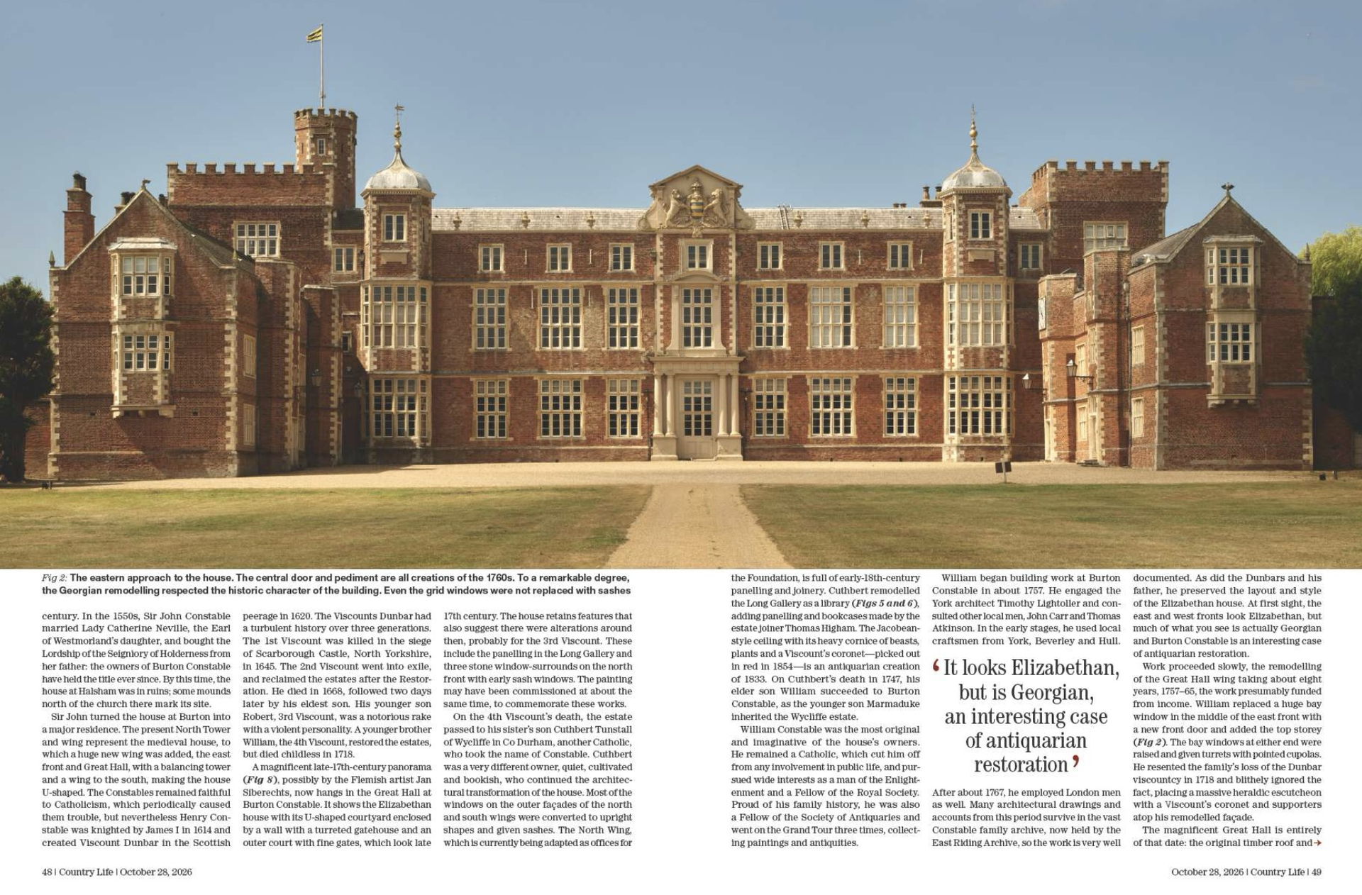 Spread from Country Life October 28, 2026