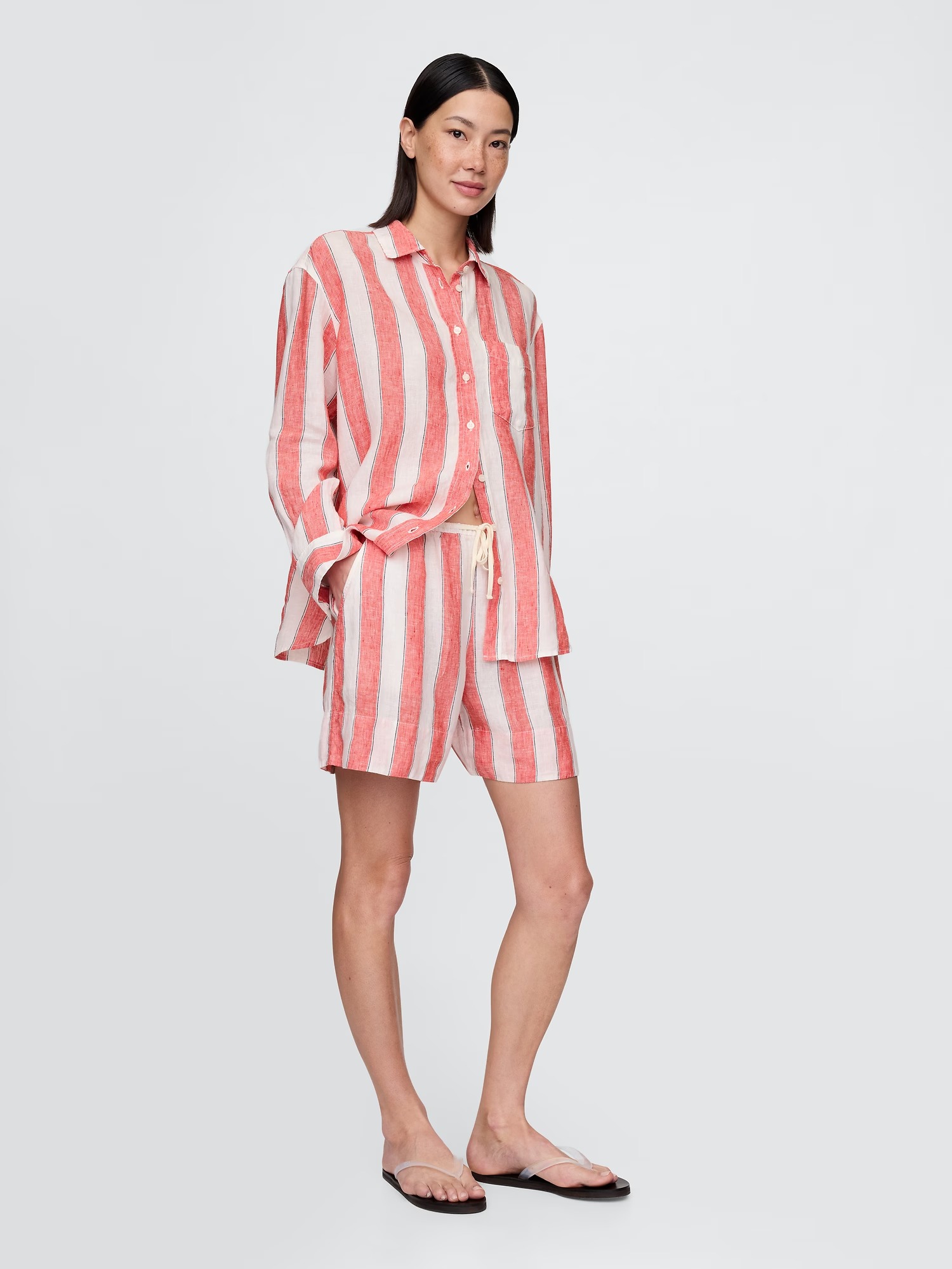 Gap, 100% Linen Oversized Shirt