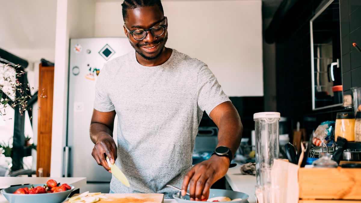 Man cooking