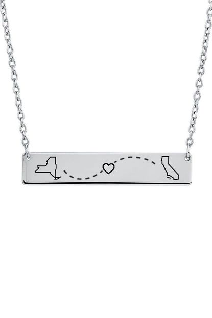 The Singing Koala Personalized Long Distance State Relationship Necklace