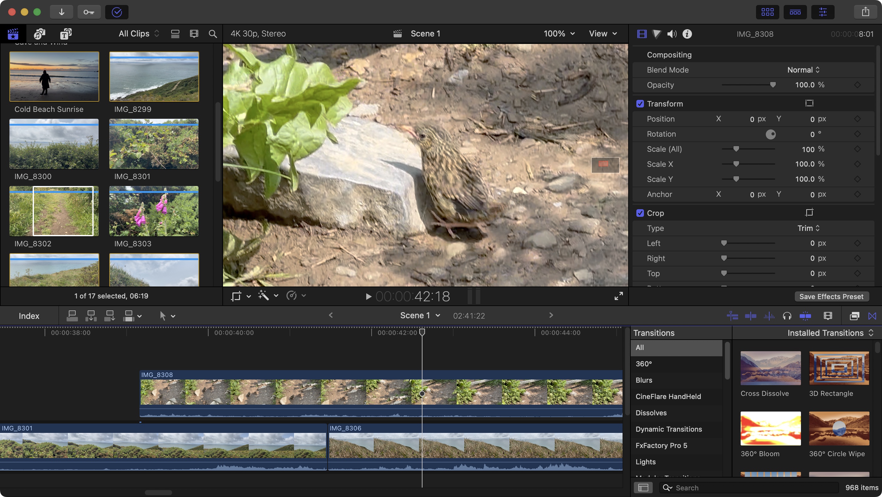 Apple Final Cut Pro 11.2 during our tests