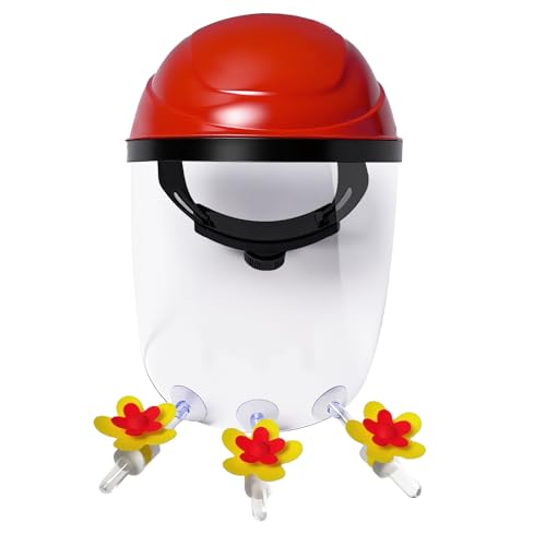 Hsmanchry Hummingbird Feeder Helmet, Wearable Hummingbird Feeder Hat