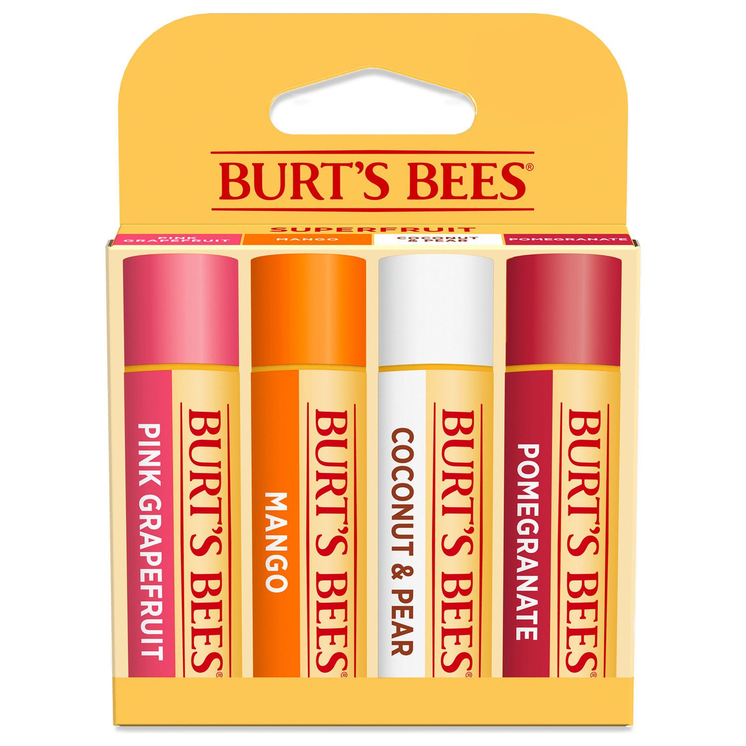 Burt#039;s Bees Lip Balm 4-Pack, Superfruit