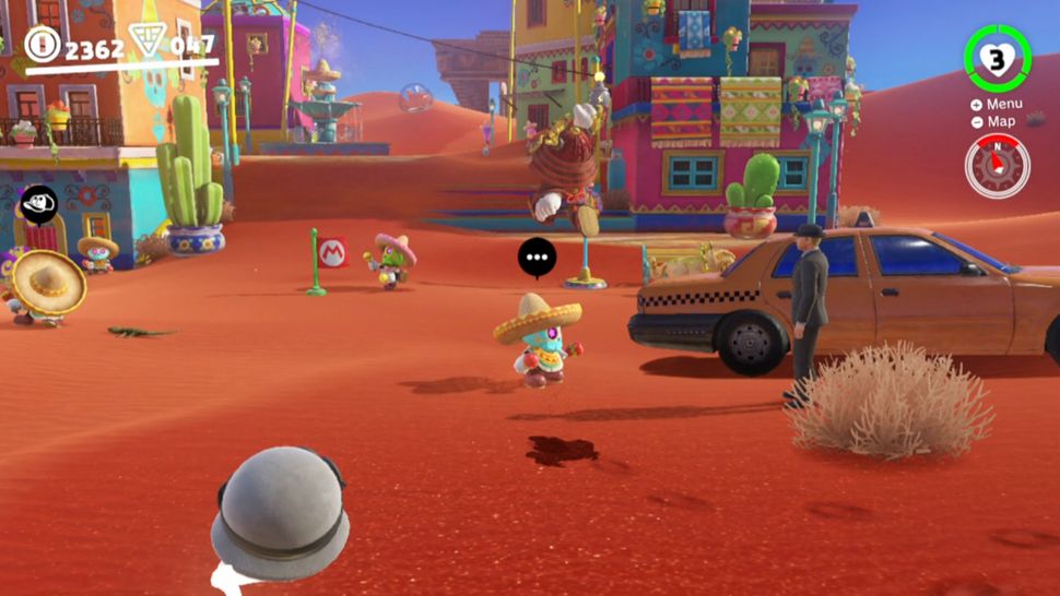 Super Mario Odyssey desert level secret room