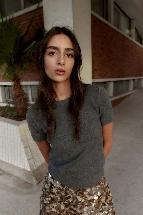 Soft Feel Short Sleeve Knit Jumper