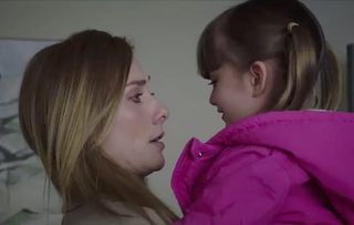 Jac Naylor and daughter Emma Holby City