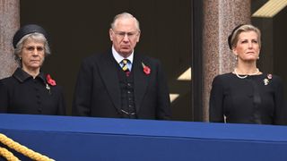 Birgitte, Duchess of Gloucester, Prince Richard, Duke of Gloucester, and Sophie, Countess of Wessex attend the National Service Of Remembrance