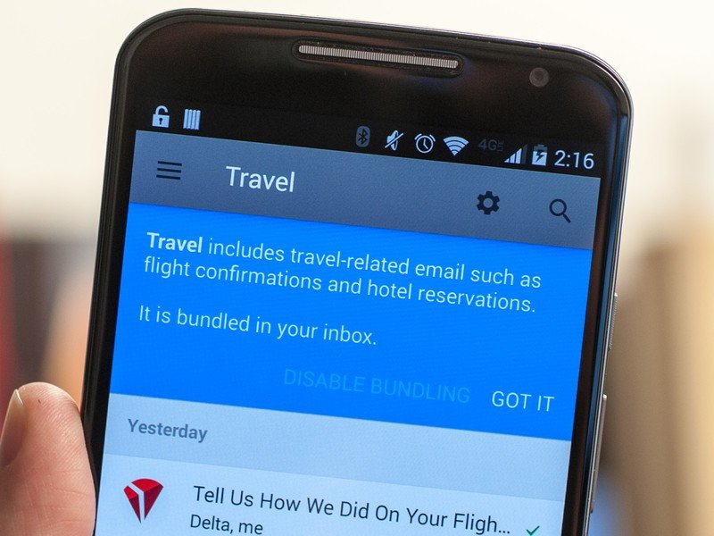 Google Inbox bundles