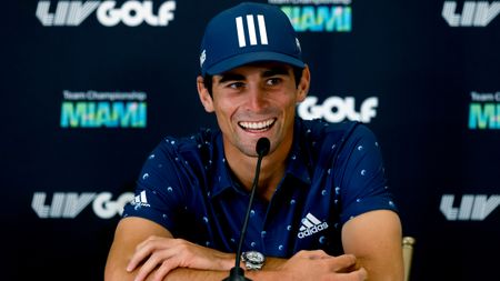 Joaquin Niemann at a press conference