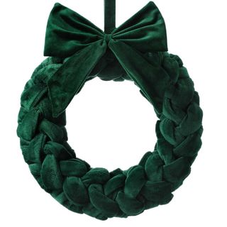 velvet braided wreath