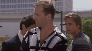 Bruce Willis in a small role on Miami Vice