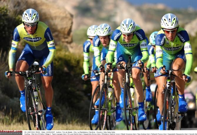 Liquigas won the 2007 Giro team time trial
