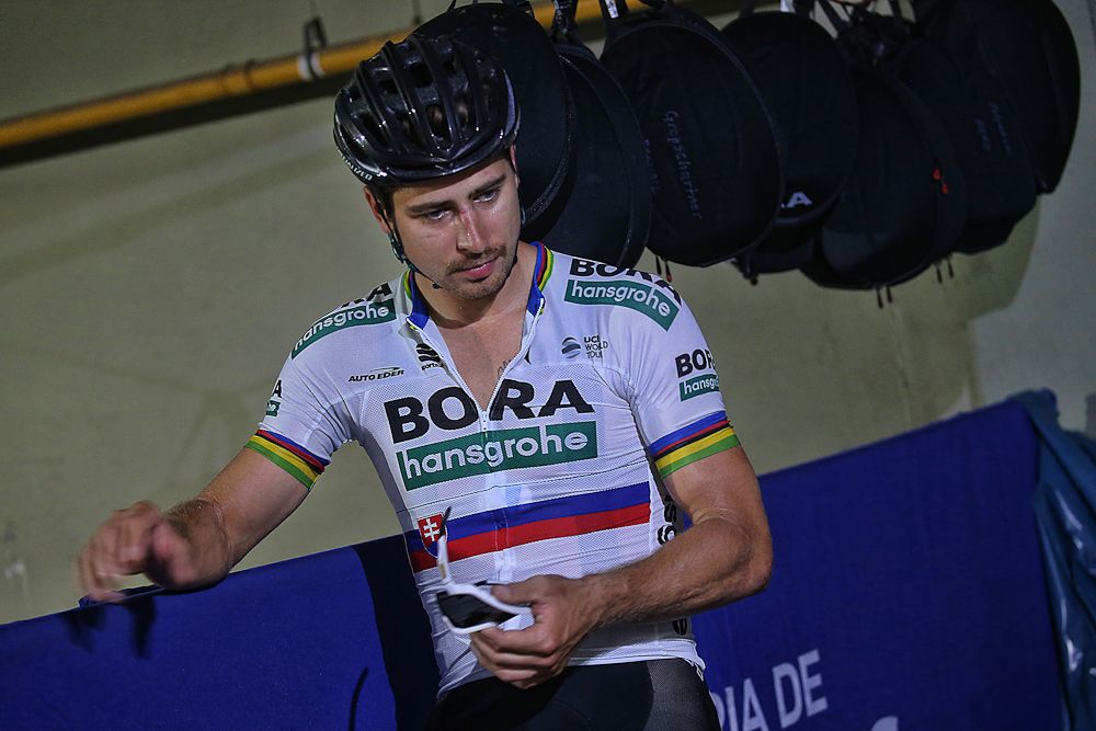 A pensive moment for Peter Sagan (Bora - Hansgrohe) in San Juan
