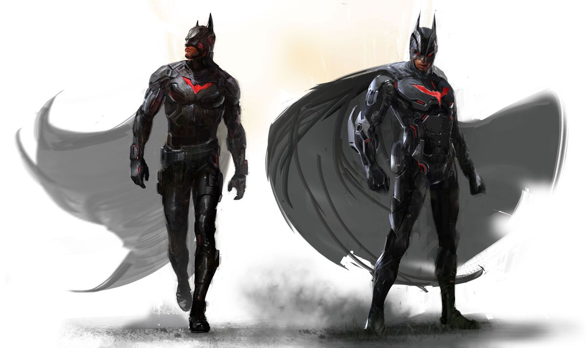 Concept art of Batman from a cancelled WB Moontreal game.