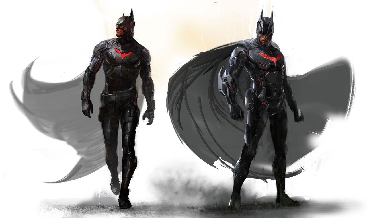 Concept art of Batman from a cancelled WB Moontreal game.
