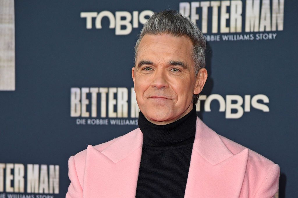 Robbie Williams attends the &quot;Better Man - Die Robbie Williams Story&quot; premiere