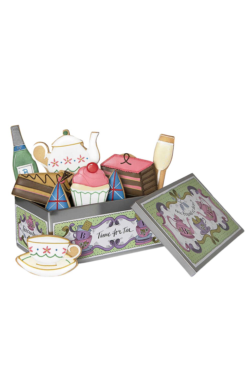 Biscuiteers Afternoon Tea Biscuit Gift Tin - wedding gift ideas