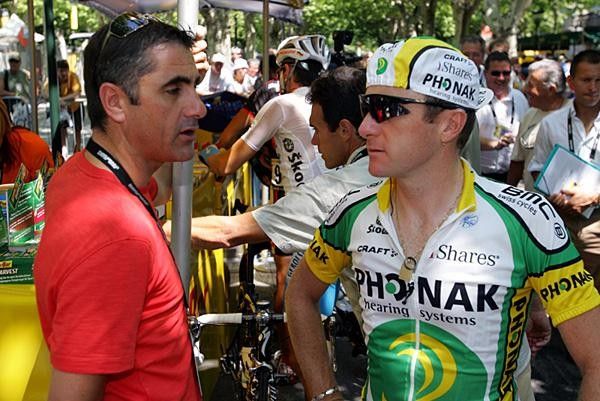 The Jalabert brothers have a chat before today's stage.