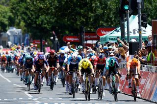 As it happened: Danish rider outsprints favourites to win stage 1 at Tour Down Under 