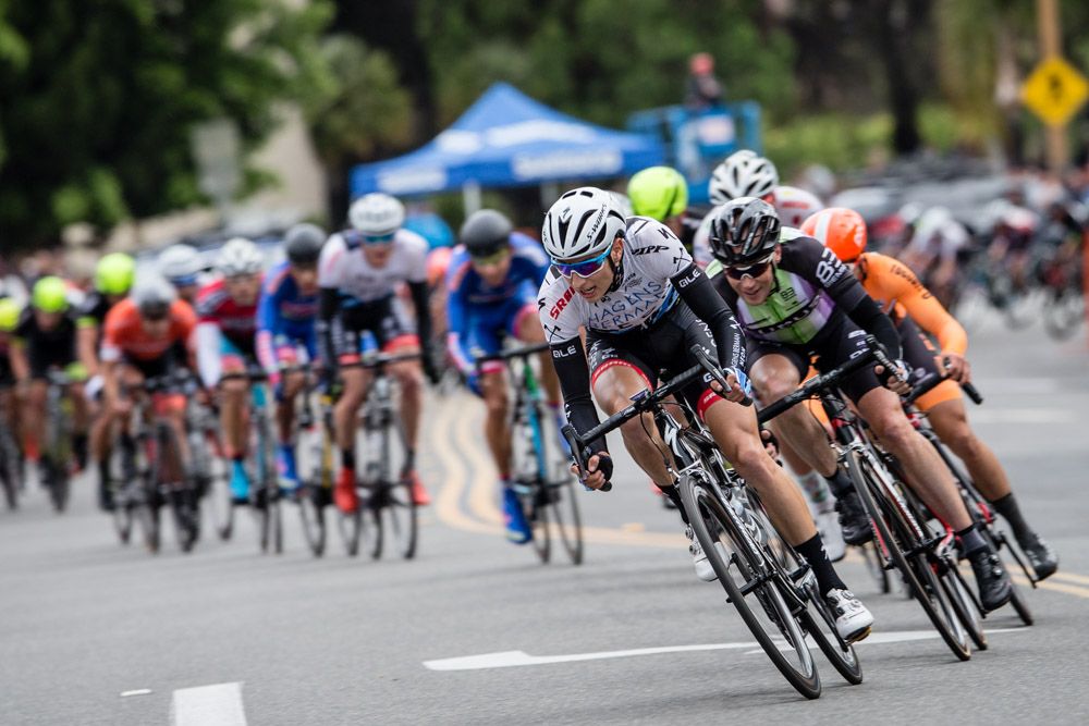 Axeon sent riders to the front as the race went on