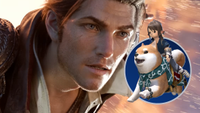 The Warrior of Light stares in amazement at a cool shibe mount.