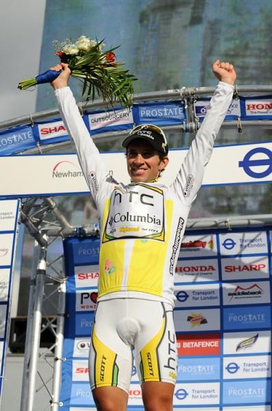 Celebration time for overall winner Michael Albasini.