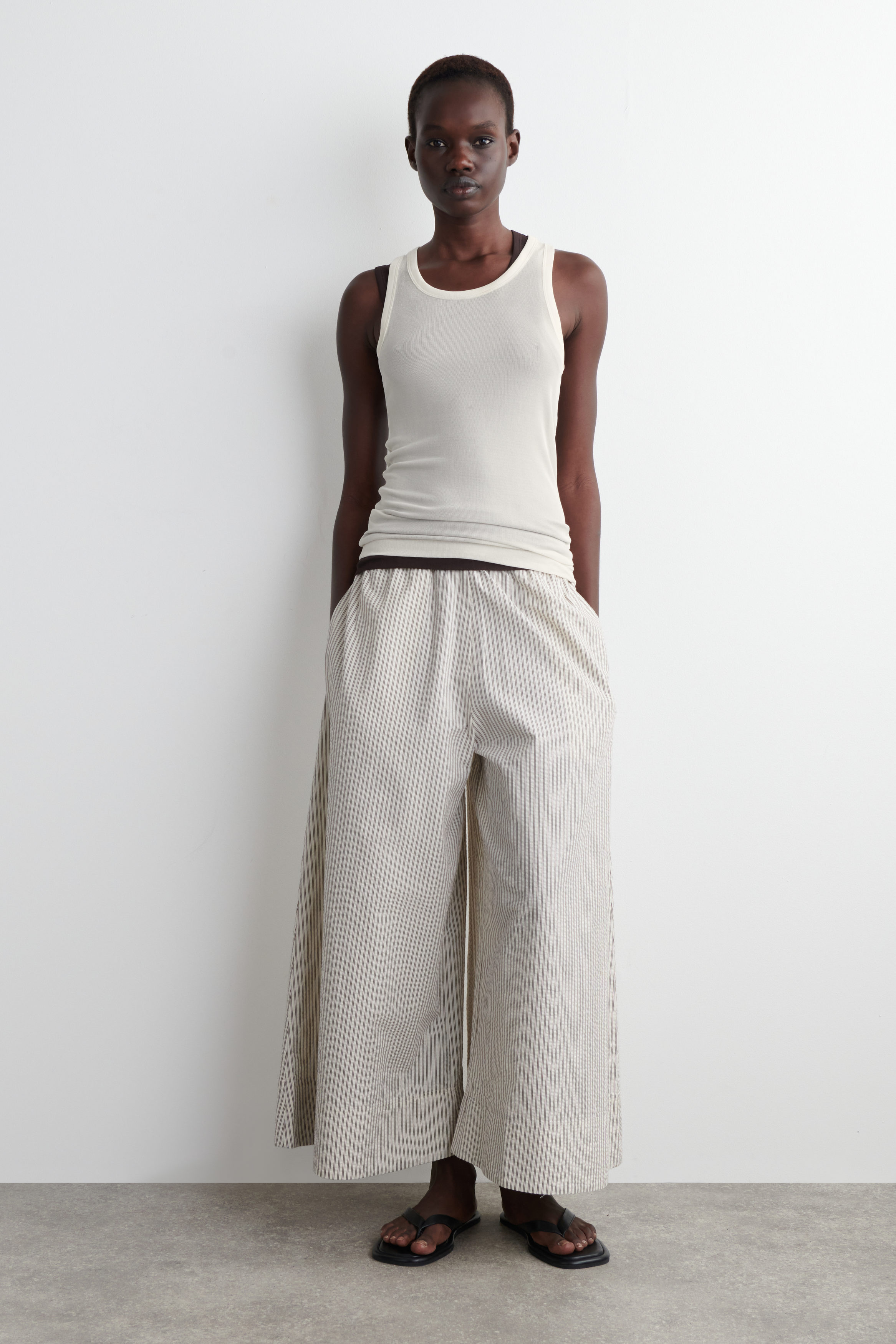 Seersucker Culottes