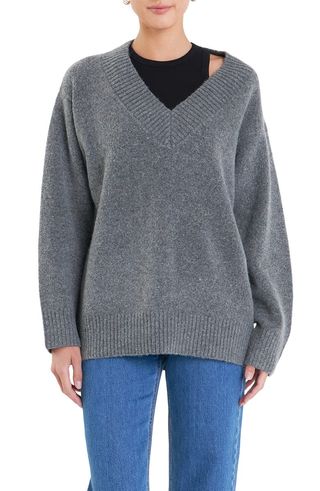 Oversize V-Neck Sweater