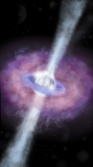 Another artist's impression of the "oddball" gamm-ray burst, known as GRB 211211A
