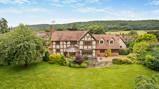 Oak timber frame house in Shropshire.