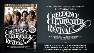 The cover of Classic Rock 343, featuring Creedence Clearwater Revival