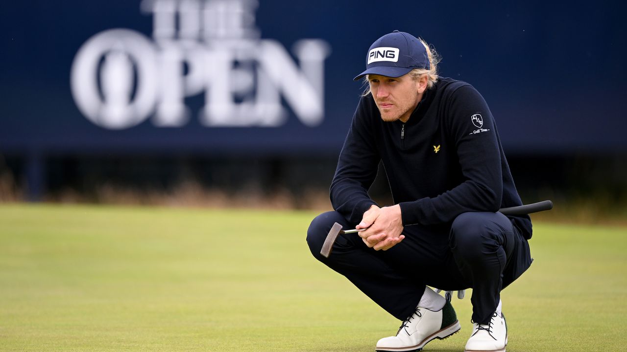 Travis Smyth of Australia looks on on Day Two of The 151st Open at Royal Liverpool Golf Club on July 21, 2023 in Hoylake, England.